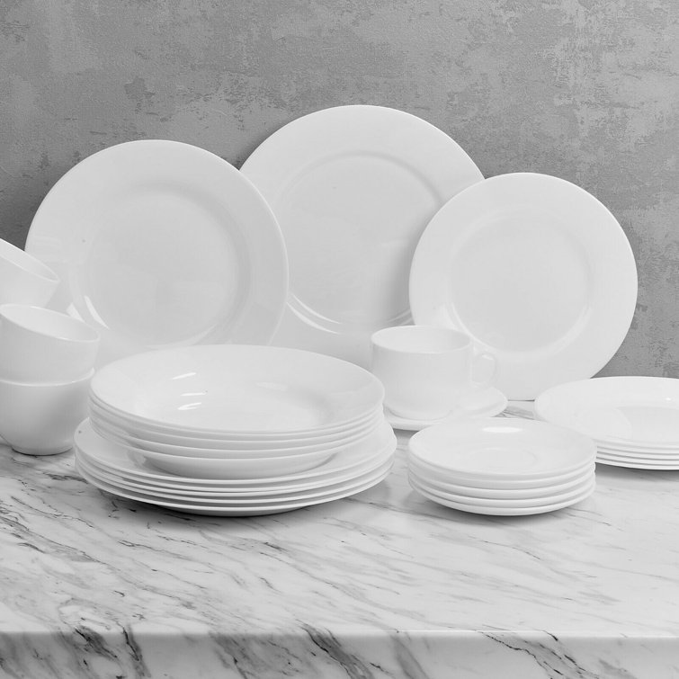 Luminarc Tempered Glass Dinnerware Set of 30 Wayfair.co.uk